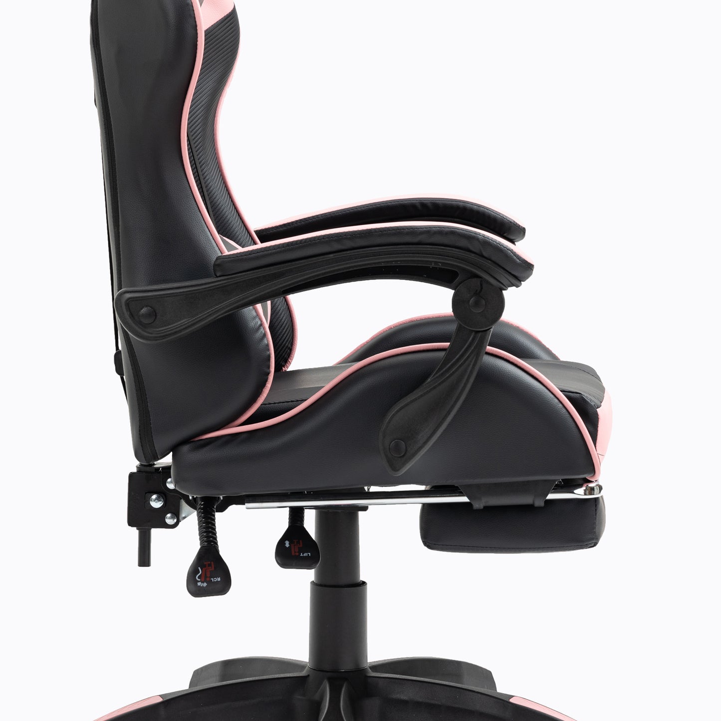 X1 Gaming Chair, Reclining PU Leather Computer Chair with 360 Degree Swivel Seat, Footrest, Removable Headrest and Lumber Support
