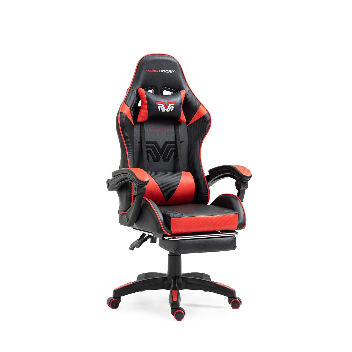 X1 Gaming Chair, Reclining PU Leather Computer Chair with 360 Degree Swivel Seat, Footrest, Removable Headrest and Lumber Support