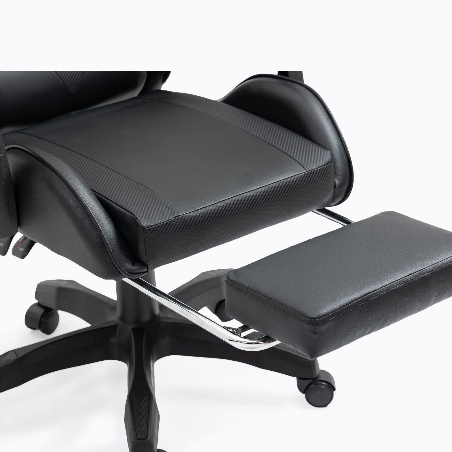 X1 Gaming Chair, Reclining PU Leather Computer Chair with 360 Degree Swivel Seat, Footrest, Removable Headrest and Lumber Support