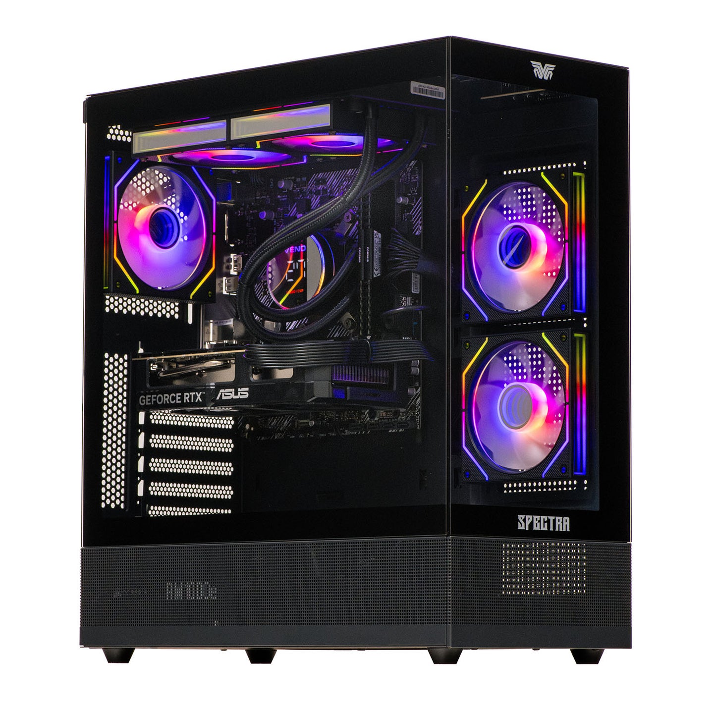 Spectra ASUS Gaming PC Monitor Bundle - AMD Ryzen 5 7500F AM5 16GB DDR5 Nvidia RTX 5050 8GB Ai Ready N4-SE203