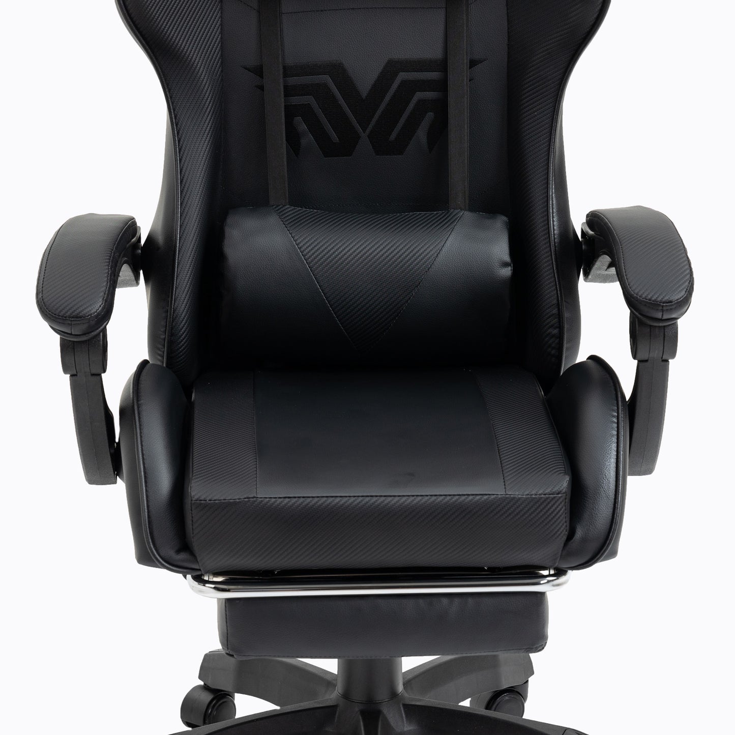 X1 Gaming Chair, Reclining PU Leather Computer Chair with 360 Degree Swivel Seat, Footrest, Removable Headrest and Lumber Support