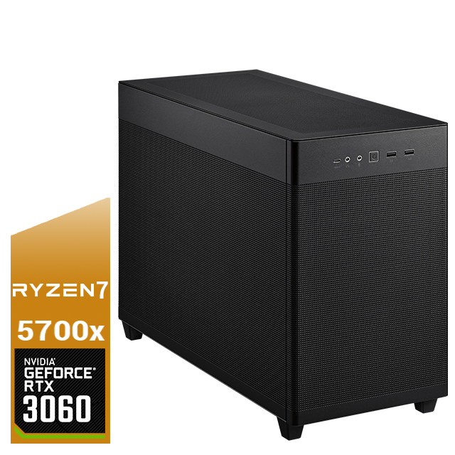 ASUS AP201 (Black) - AMD Ryzen 7 5700X 16GB NVIDIA RTX 3060 8GB BZ