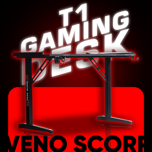 T1 Carbon Fibre RGB Gaming Desk