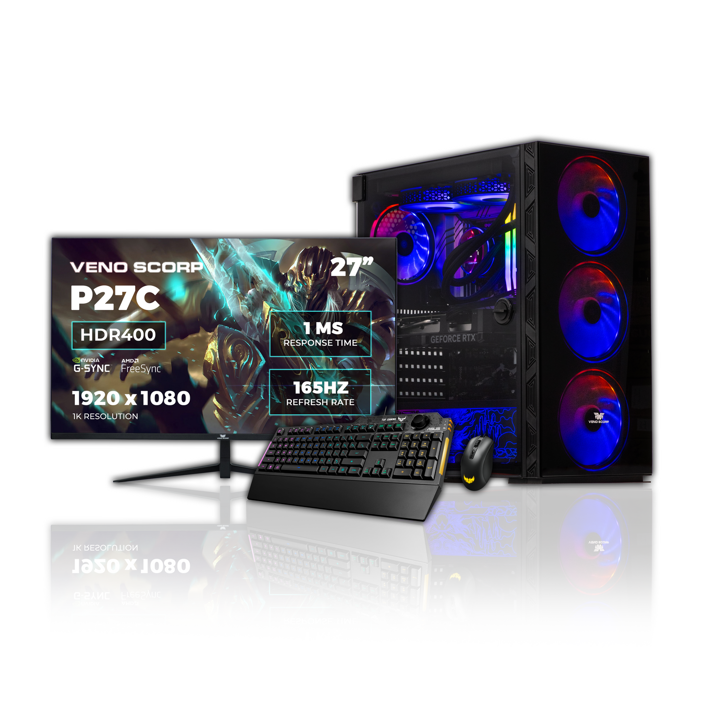 Neonzilla ASUS Gaming PC Bundle - AMD Ryzen 5 9600X AM5 16GB DDR5 Nvidia RTX 5060 8GB Ai Ready NZ-SE409