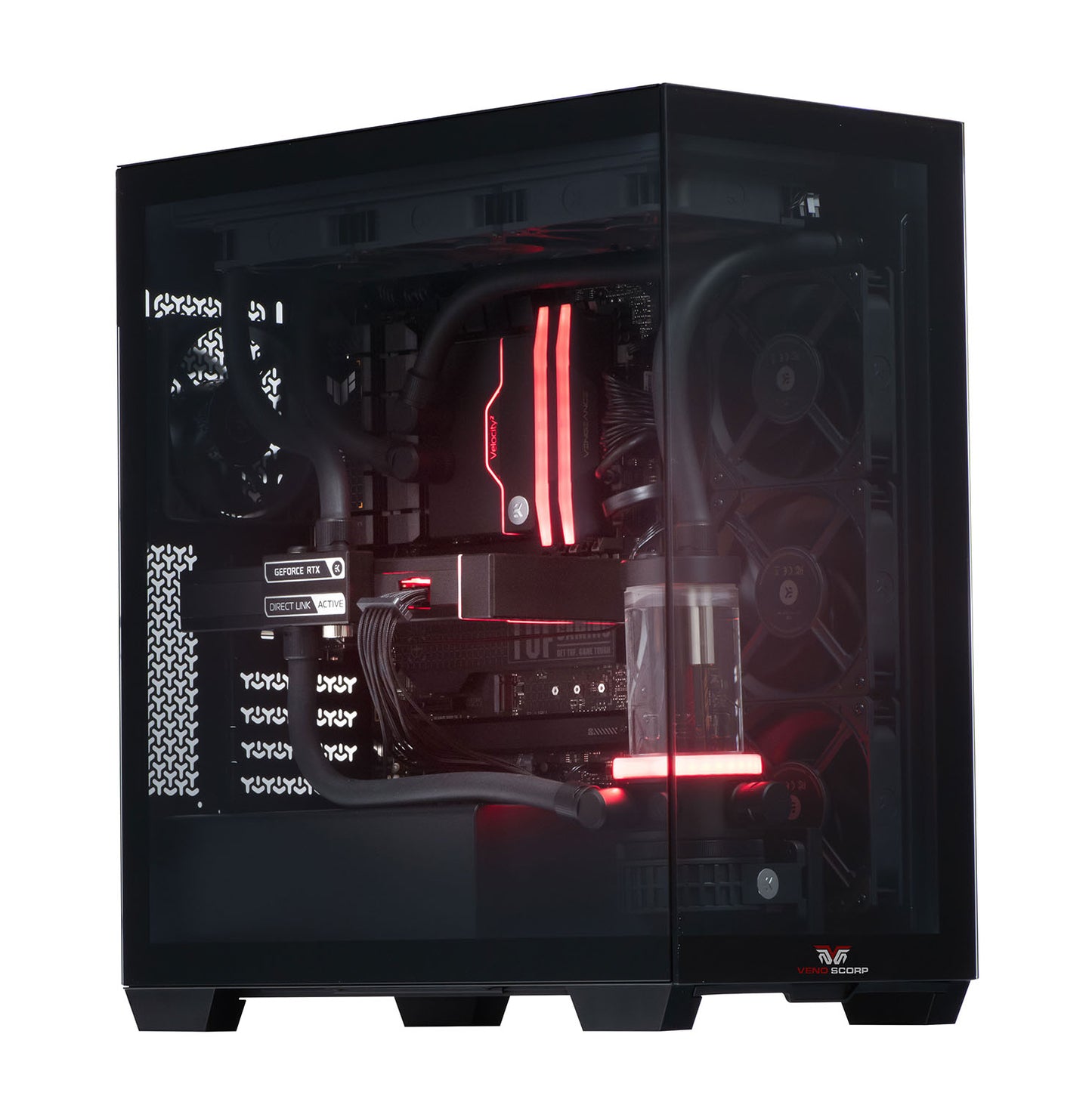 Vador Water Cooled Gaming PC RTX 4090 24GB AMD Ryzen 7 7800X3D 32GB DDR5 RAM Corsair 3500X Black CS-SE103