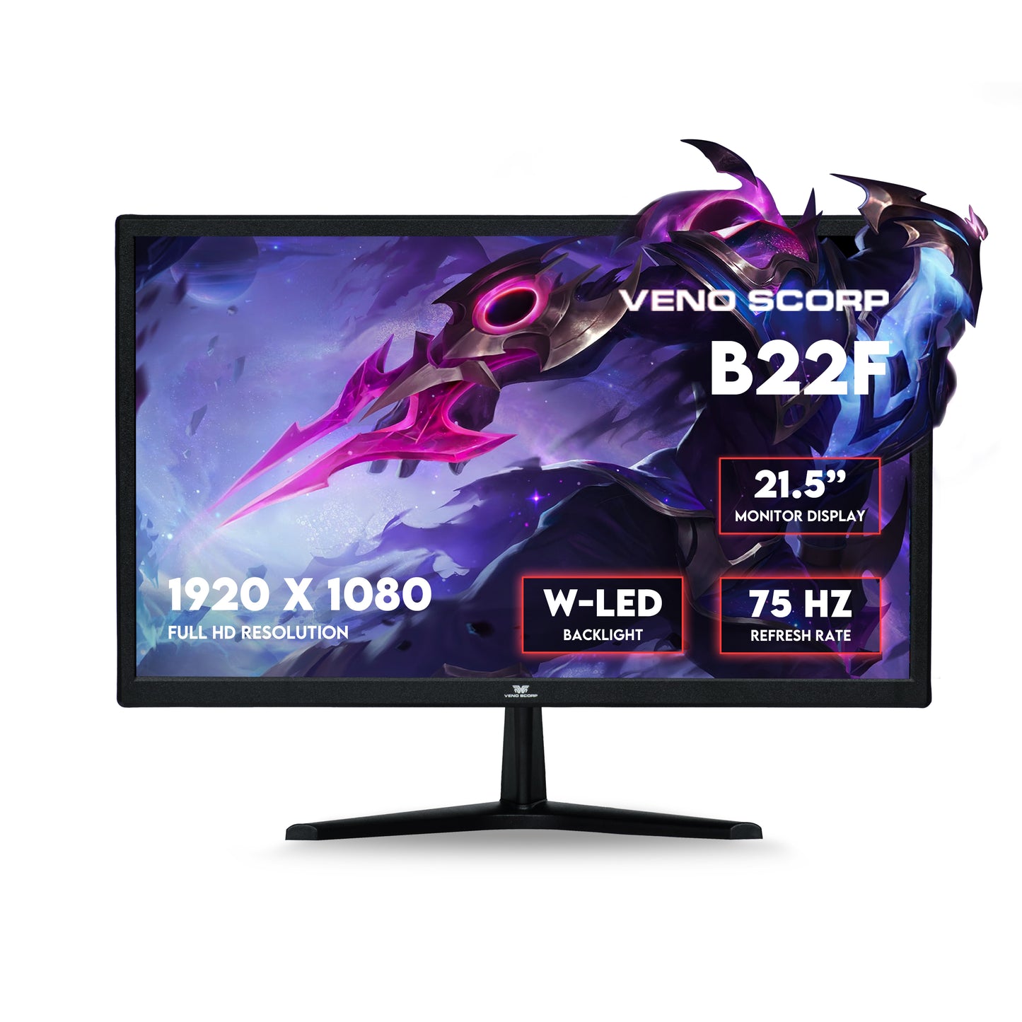 VENO SCORP -22" 75HZ 4MS New HD Monitor