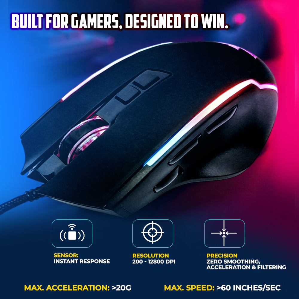 VenoScorp - ViperX RGB Gaming Mouse | Precision & Performance