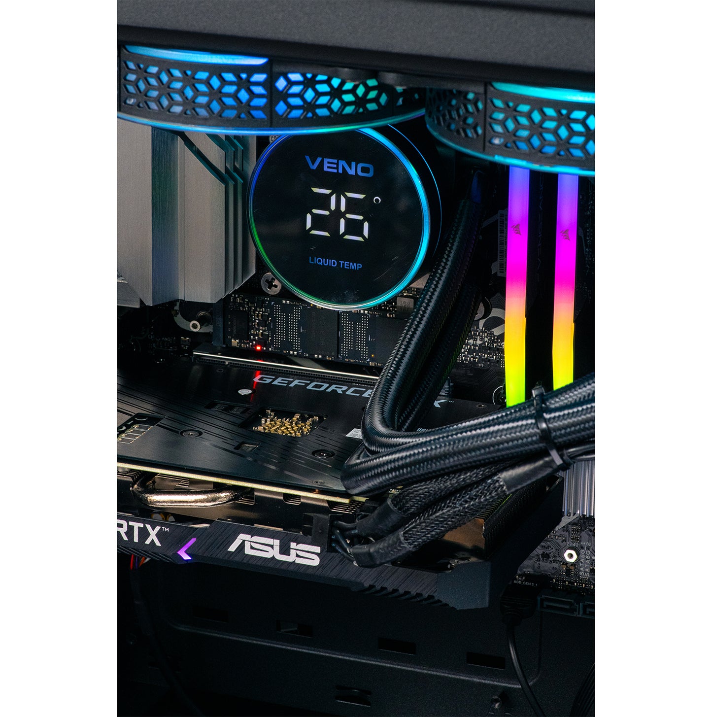 Corsair 3000D RGB Black - AMD Ryzen 5 5500 16GB DDR4 Nvidia RTX 4060 8GB nz-se107