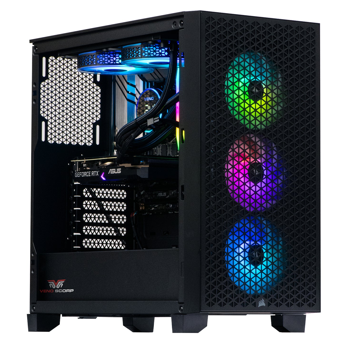 Corsair 3000D RGB Black - AMD Ryzen 5 5500 16GB DDR4 Nvidia RTX 4060 8GB nz-se107
