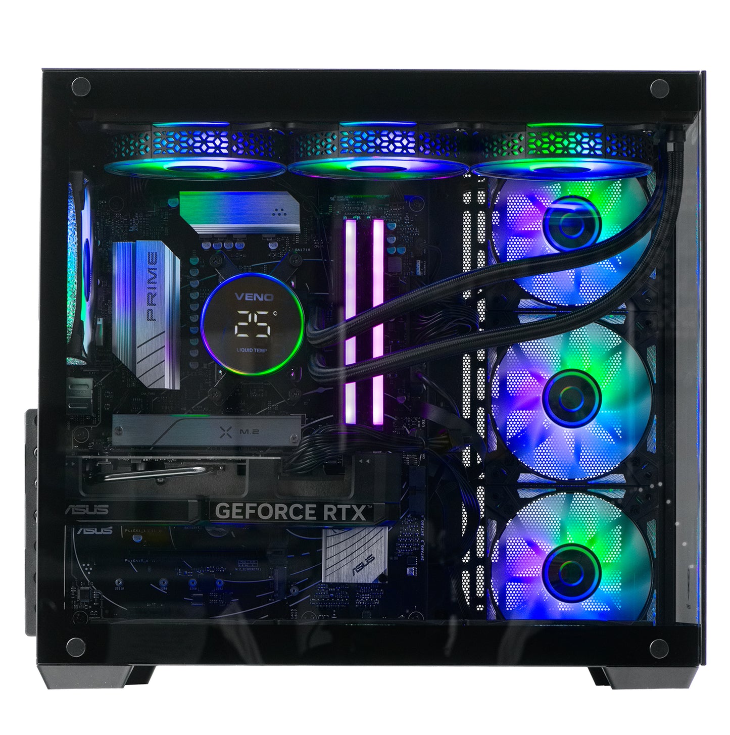 Nemesis 4 ASUS Gaming PC Bundle - Intel Core i7 12th Gen RGB 16GB RAM Nvidia DUAL RTX 4070 EVO 12GB N7-SE203