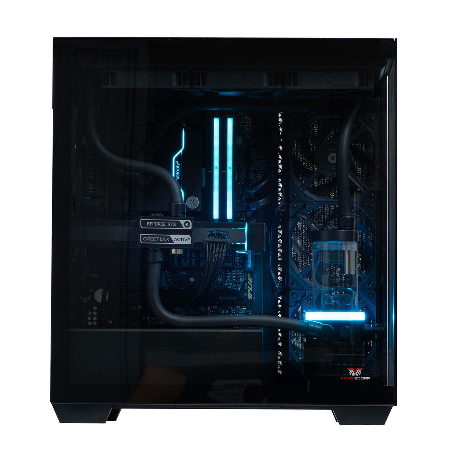 Vador Water Cooled Gaming PC RTX 4090 24GB AMD Ryzen 7 7800X3D 32GB DDR5 RAM Corsair 3500X Black CS-SE103