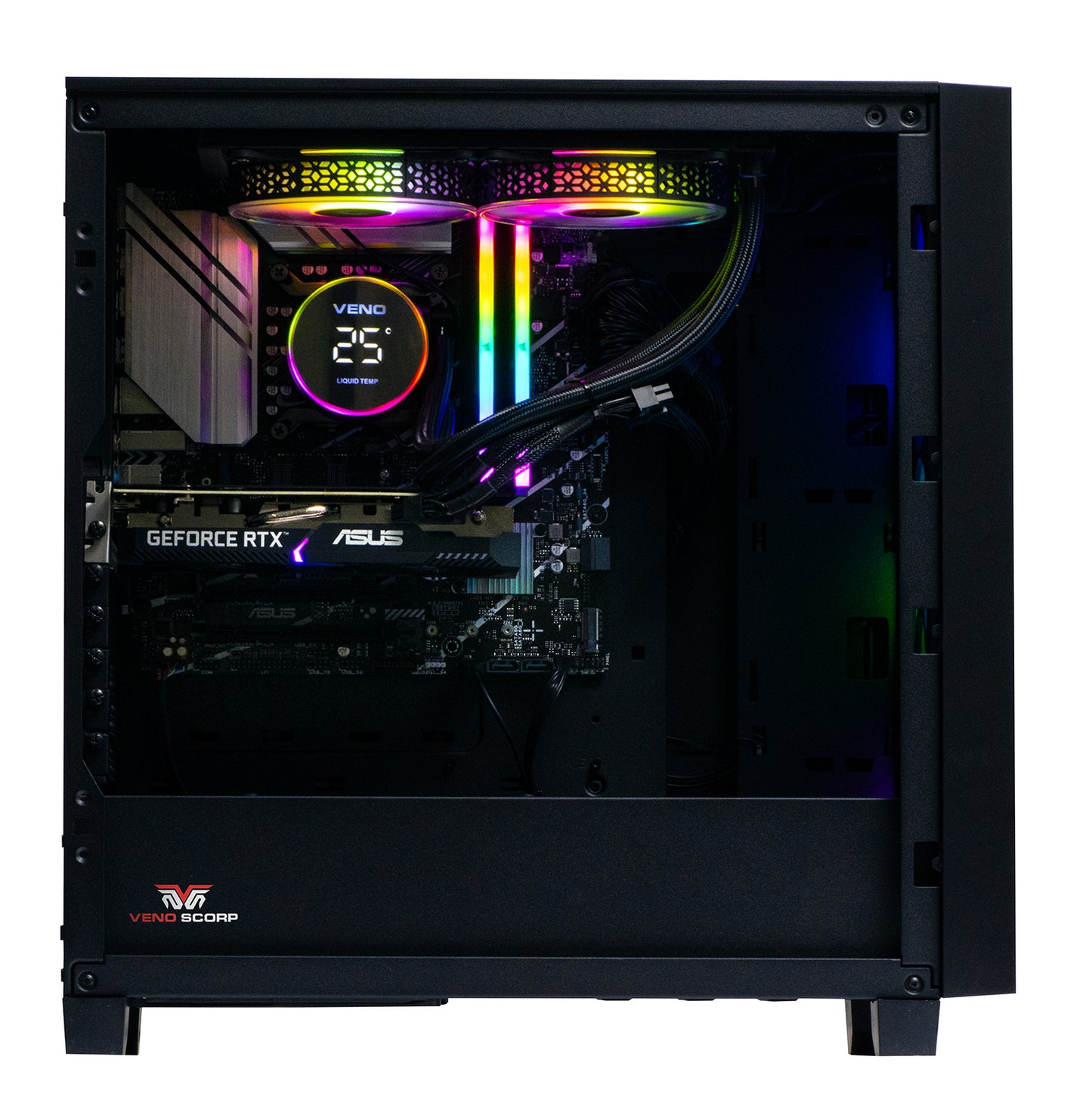 Corsair 3000D RGB Black - AMD Ryzen 5 5500 16GB DDR4 Nvidia RTX 4060 8GB nz-se107