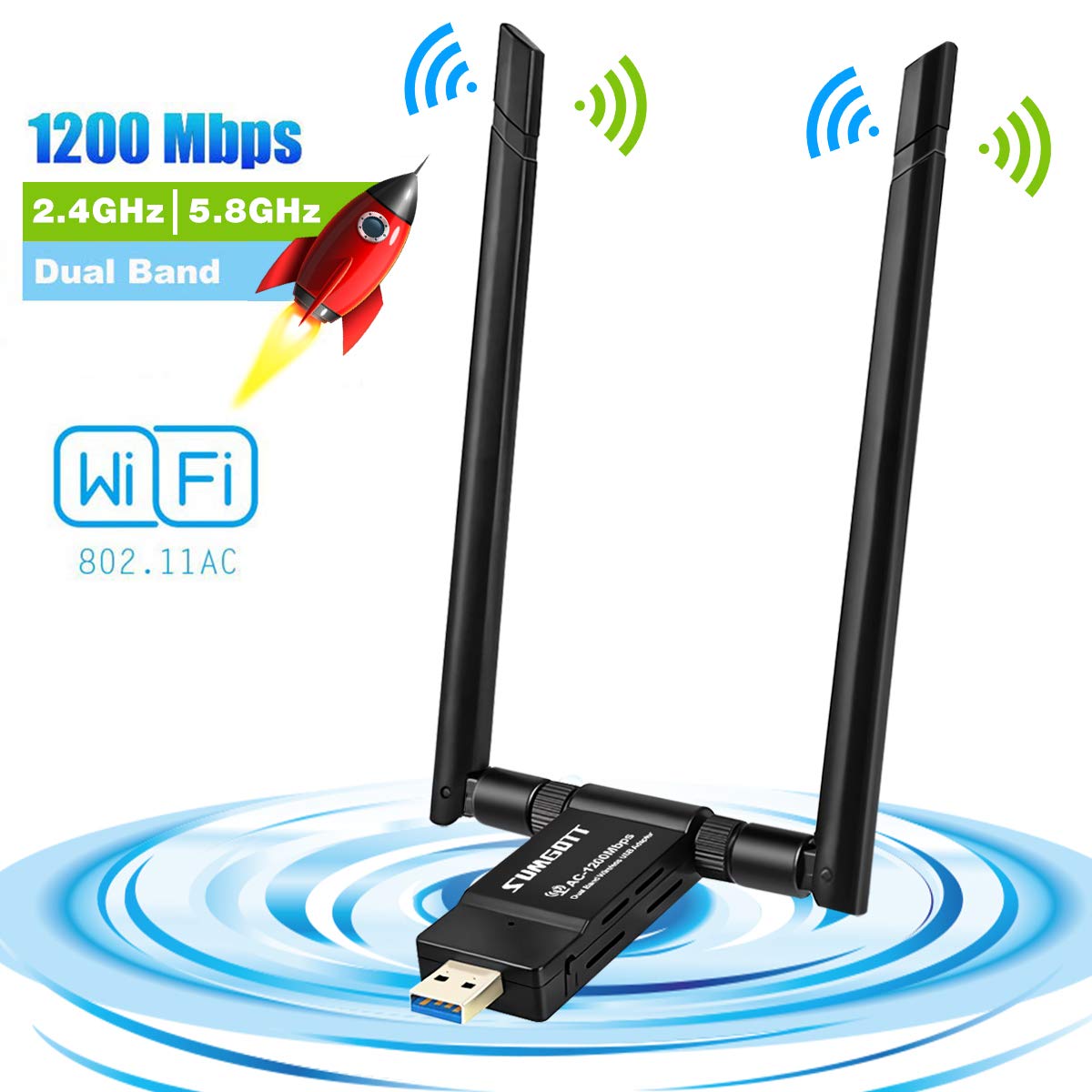 DUAL 1200MB GAMING WIFI DONGLE