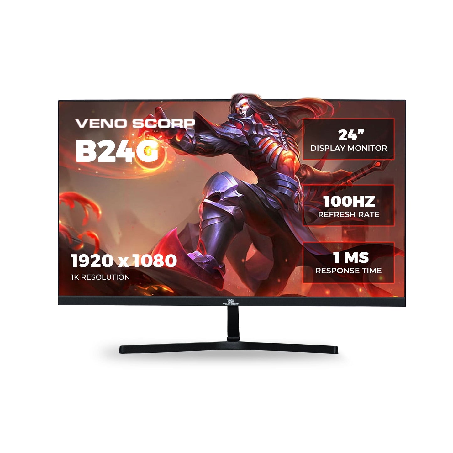 Nemisis Pro Black Gaming PC Bundle – Ryzen 3 3100, RX 560 4GB, 16GB DDR4, 512GB SSD, Win 11, 24" 100Hz Monitor, Mechanical RGB Keyboard & Mouse Combo NWS-VS-001