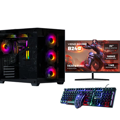 Nemesis 4 Gaming PC Bundle - AMD Ryzen 5 5500 16GB NVIDIA GEFORCE RTX 3050 6GB NV-MS202