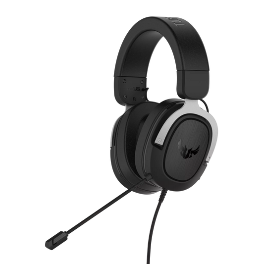 ASUS TUF Gaming H3 Gun Metal Gaming Headset with virtual 7.1 Surround, Tough stainless-steel headband and fast cooling ear cushions for PC, PS4, Xbox One and Nintendo Switch