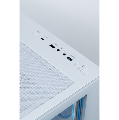Nemesis White - AMD Ryzen 5 7500F DDR5 16GB RAM Dual GeForce RTX 5060 8GB GDDR7 AI Ready T6-MS409