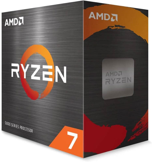 AMD Ryzen 7 5700X Processor – 8 Core, 16 Thread, Up to 4.6GHz Boost, AM4 Zen 3 CPU, 32MB Cache, PCIe 4.0, DDR4 Support, No Cooler Included