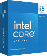 Intel Core i5-14600KF Desktop Processor 14 cores (6 P-cores + 8 E-cores) up to 5.3 GHz