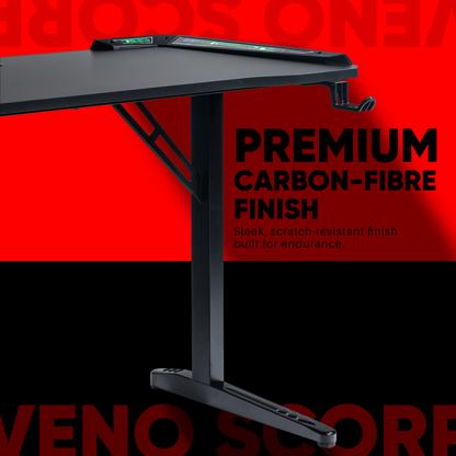 T1 Carbon Fibre RGB Gaming Desk
