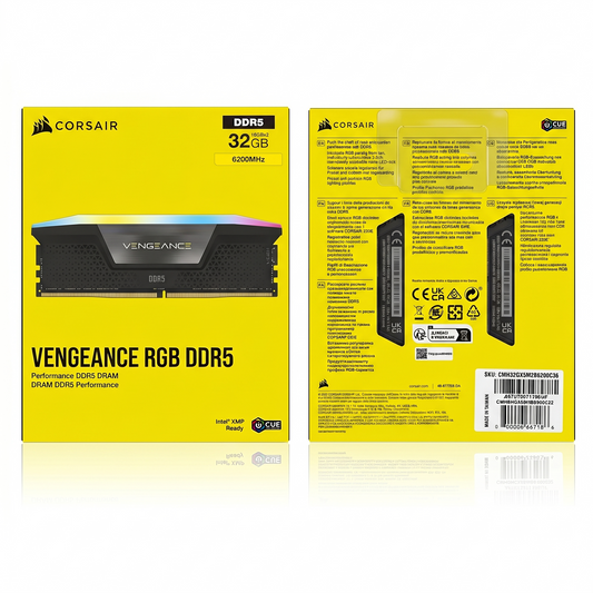 Corsair Vengeance RGB DDR5 32GB (2×16GB) 6200MHz kit