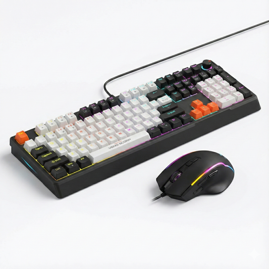 Veno Scorp K101 Mechanical Keyboard + ViperX Mouse Gaming Bundle
