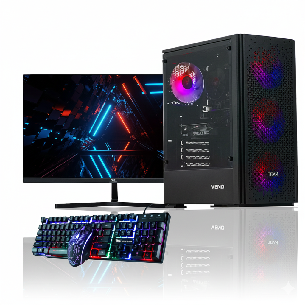 Titan 6 Gaming PC Bundle - AMD Ryzen 5 4500 16GB Nvidia RTX 3050 6GB nv-ms108