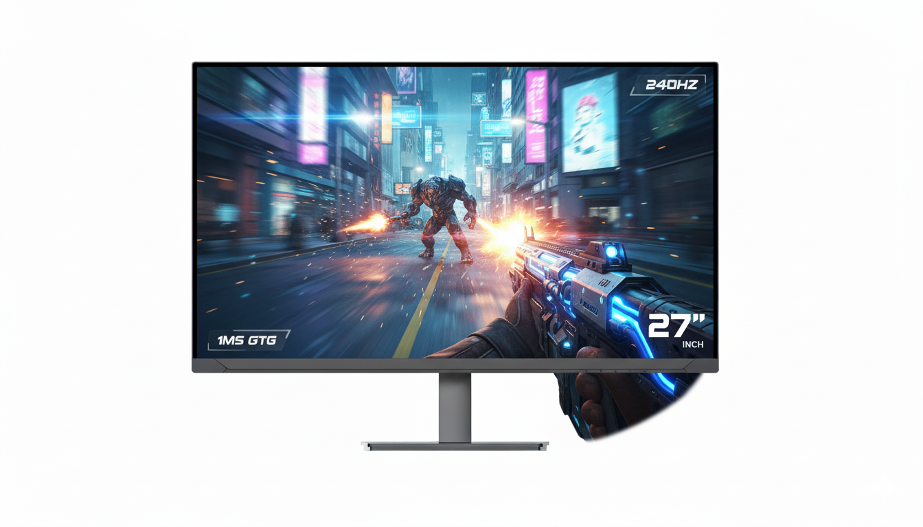 VenoScorp - 27" FHD 240Hz 1MS Gaming Monitor P27Z