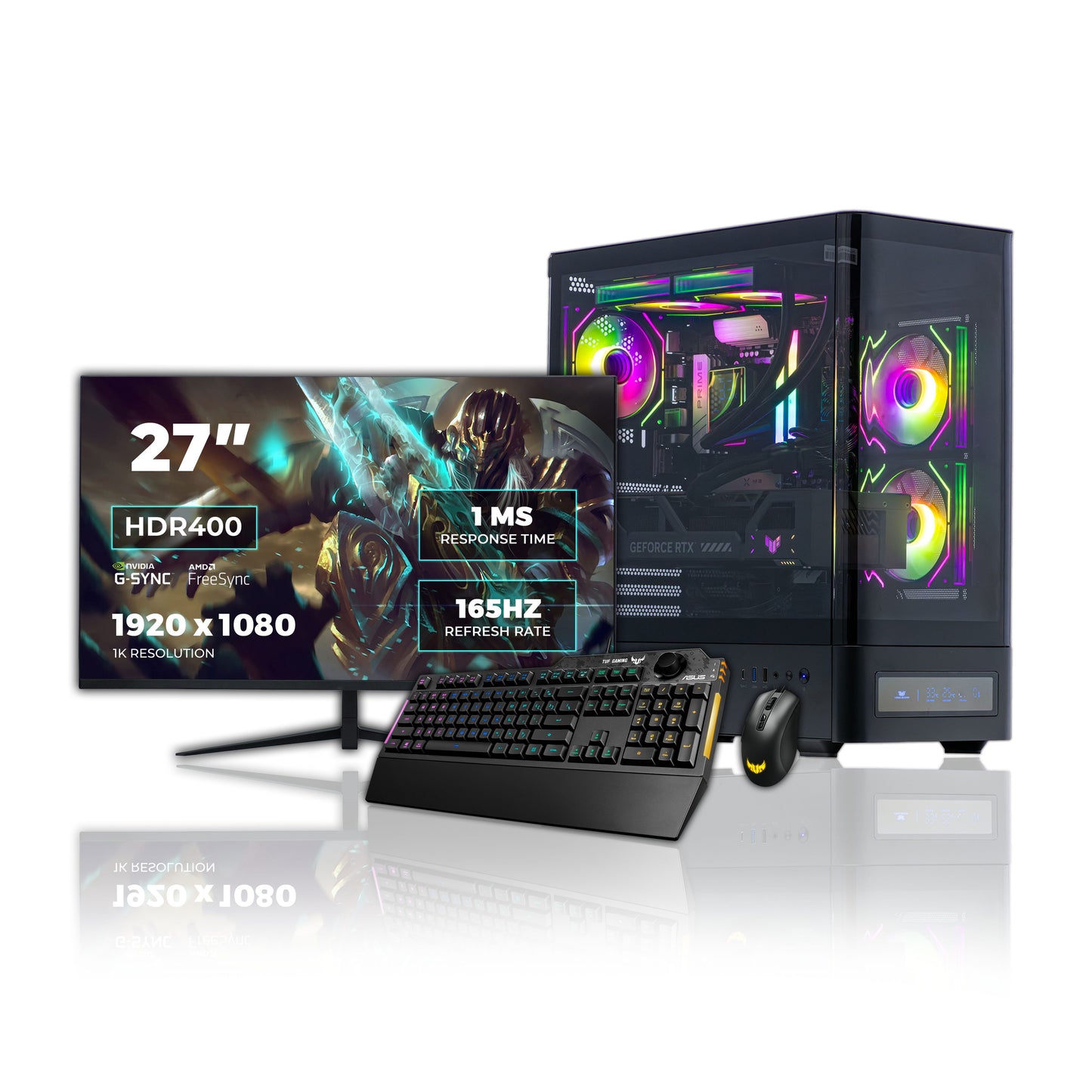 Ionix ASUS Gaming PC Bundle - AMD Ryzen 5 9600X AM5 16GB DDR5 Nvidia RTX 5060 8GB Ai Ready NZ-SE409