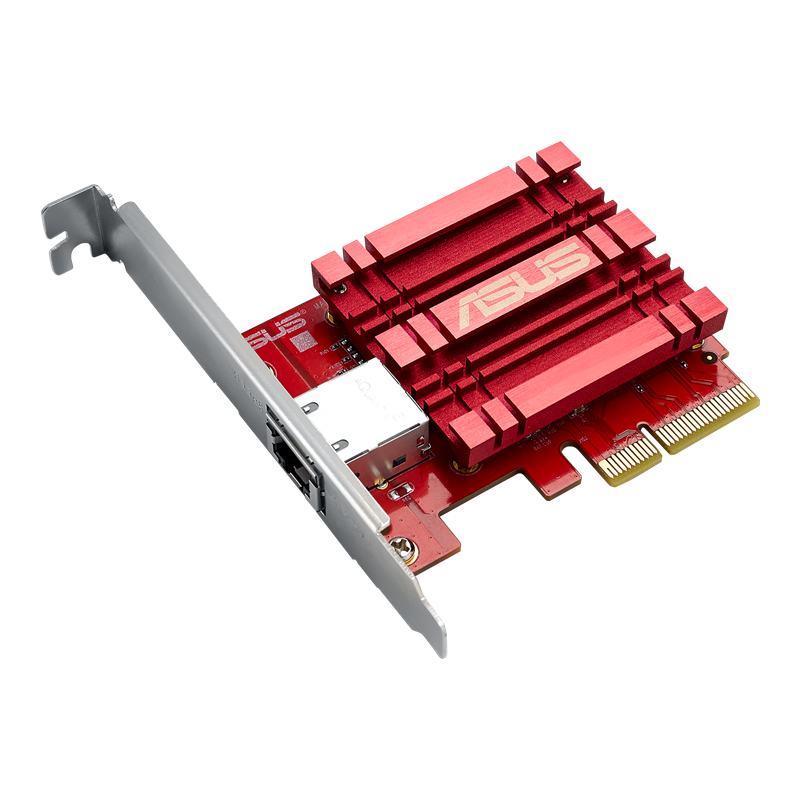 ASUS 10GBase-T PCIe Network Adapter with  5/2.5/1G and 100Mbps RJ45 port