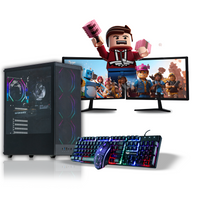 Titan 4 Dual Monitor Gaming PC Bundle - Intel Core i7 4th 16GB RAM AMD RX580 8GB