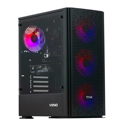 Titan 4 Gaming PC Bundle - AMD Ryzen 5 4500 16GB RAM AMD RX580 8GB T4-MS202