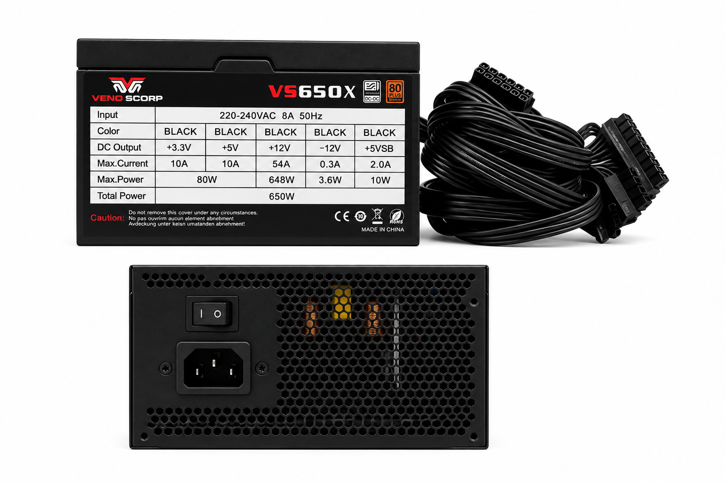 Veno Scorp VS650 X 650W Power Supply