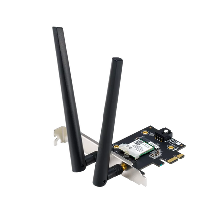 ASUS PCE-AXE5400 WiFi 6E PCIe Adapter with Bluetooth 5.2 & Dual Antennas