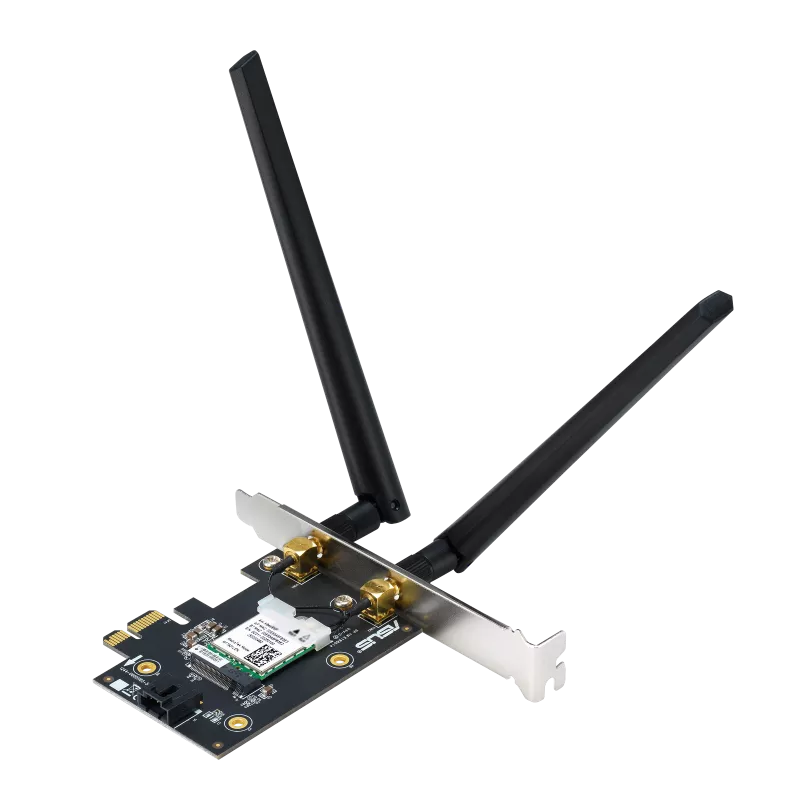 ASUS PCE-AXE5400 WiFi 6E PCIe Adapter with Bluetooth 5.2 & Dual Antennas