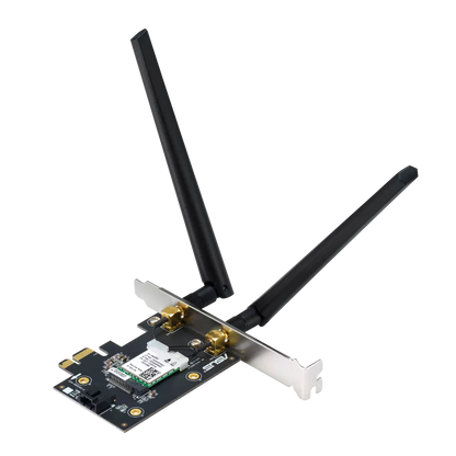ASUS PCE-AXE5400 WiFi 6E PCIe Adapter with Bluetooth 5.2 & Dual Antennas
