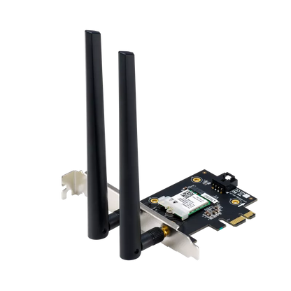 ASUS PCE-AXE5400 WiFi 6E PCIe Adapter with Bluetooth 5.2 & Dual Antennas