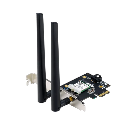 ASUS PCE-BE6500 WiFi 7 PCIe Adapter with Bluetooth 5.4 & Dual Antennas