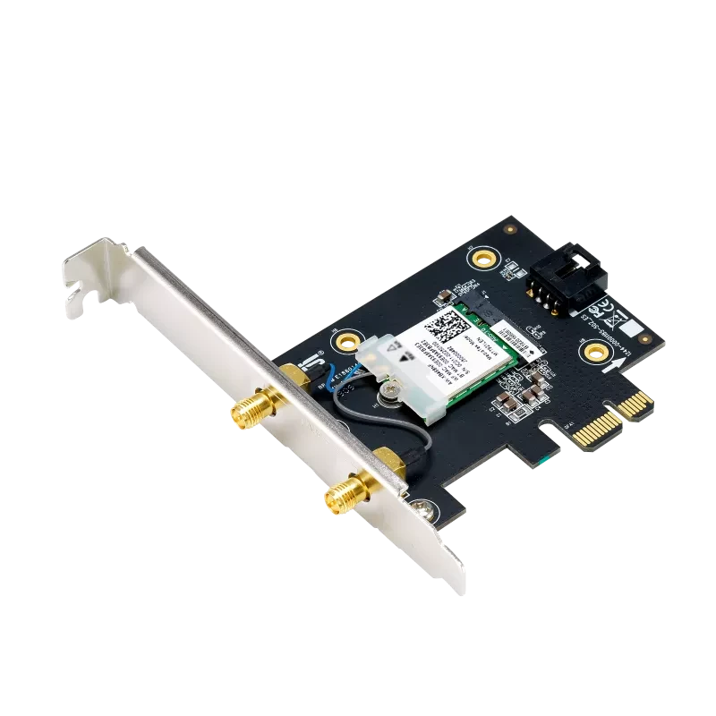ASUS PCE-BE6500 WiFi 7 PCIe Adapter with Bluetooth 5.4 & Dual Antennas
