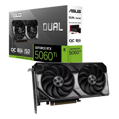 ASUS NVIDIA GeForce RTX 5060 Ti DUAL OC 8GB Blackwell Graphics Card