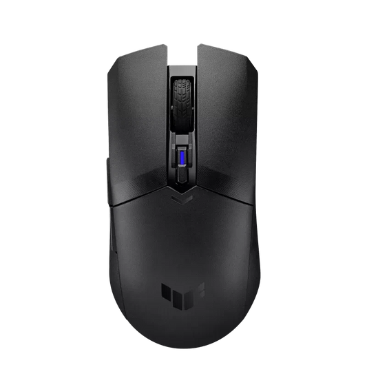 ASUS TUF Gaming M4 Wireless Gaming Mouse, dual wireless modes, Bluetooth/RF 2.4 GHz, 12,000 DPI Optical Sensor, 6 Programmable Buttons, PBT top cover with ASUS Antibacterial Guard, Black