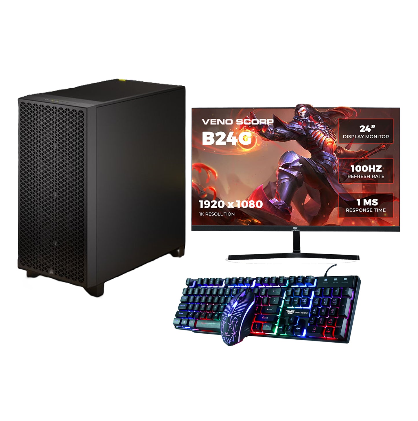 Corsair 3000D PC Bundle - AMD Ryzen 5 5500 16GB NVIDIA GEFORCE RTX 3050 6GB NV-MS201