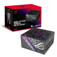Asus ROG Strix 1000W Platinum PSU, Fully Modular, 80+ Platinum, ATX 3.1, PCIe 5.0, GaN MOSFET, Intelligent Voltage Stabilizer
