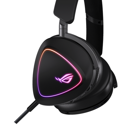 ASUS ROG Delta II Wireless Gaming Headset (50mm Titanium Drivers, ROG SpeedNova, 10mm Super-Wideband Mic, 153-HR Battery, DualFlow Audio, BT, 2.4GHz, 3.5mm, For PC, Switch, PS4, PS5, Xbox) - Black