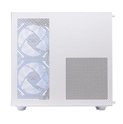 Mini Nemesis 3 White Dual Monitor Bundle - AMD Ryzen 3 3100 16GB AMD Radeon RX580 8GB N7-SE107