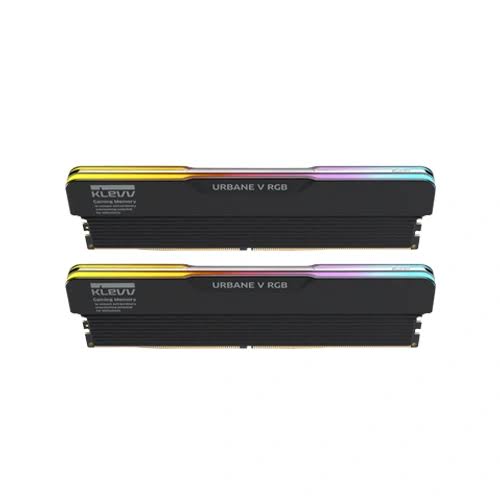 KLEVV Urbane V RGB DDR5 32GB (2x16GB) 6400MHz CL30 Gaming Desktop Ram Memory Jet Black