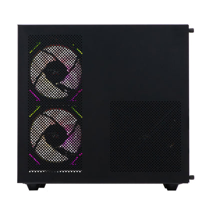 Nemisis Pro Black Gaming PC Bundle – Ryzen 3 3100, RX 560 4GB, 16GB DDR4, 512GB SSD, Win 11, 24" 100Hz Monitor, Mechanical RGB Keyboard & Mouse Combo NWS-VS-001
