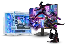 Top Gaming Deals Cabinet and Monitor