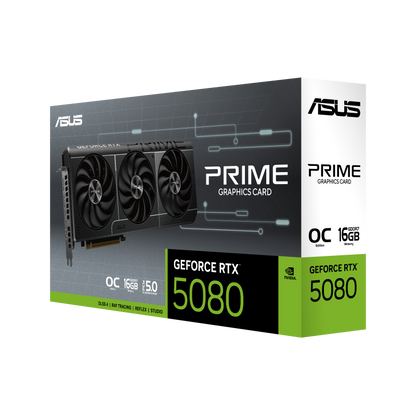 Asus GeForce RTX 5080 Prime OC 16GB GDDR7 Graphics Card 90YV0LX0-M0NA00