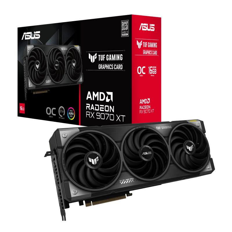 ASUS TUF Gaming Radeon RX 9070 XT OC Edition 16GB GDDR6 Graphics Card